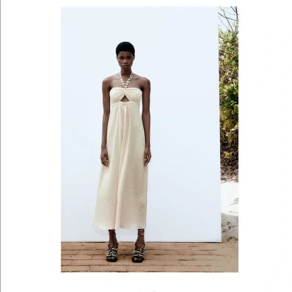 ZARA Gauze Dress NWT - Picture 3 of 5